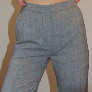 Plaid grey MaxMara Trousers